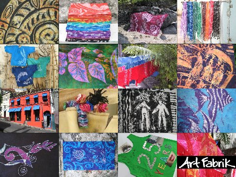 We are the one. Art Fabrik Boutique. Are we quirky? Well, maybe... We love what we make: hand-painted batik, art, fashion and gifts. A great place for shopping in Grenada, Isle Of Spice.